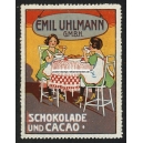 Uhlmann Schokolade Cacao (2 Mädchen am Tisch 001a)