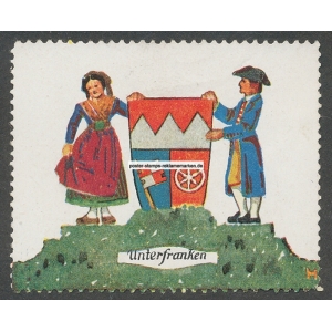 Bayern Wappen Trachten Unterfranken (001a)