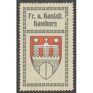 Hamburg Freie und Handestadt Wappen (001a)