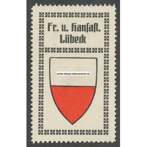 Lübeck Freie und Hansestadt Lübek Wappen (001a)