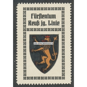 Reuß jüngere Linie Fürstentum Wappen (002a)