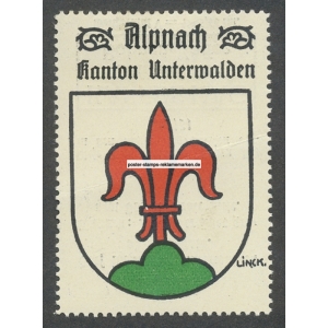 Alpnach Kanton Unterwalden R. Linck Wappen (001a)