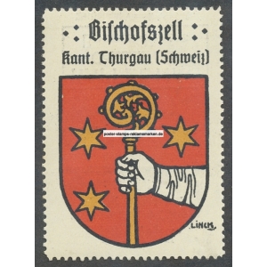 Bischofszell Kanton Thurgau R. Linck Wappen (001a)