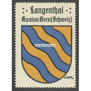 Langenthal Kanton Bern R. Linck Wappen (001a)