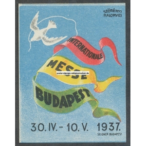 Budapest 1937 Internationale Messe Szörenyi Malomvizi (001a)