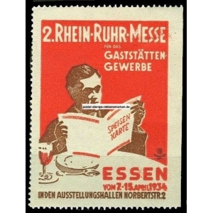 Essen 1934 Rhein Ruhr Messe Gaststätten Gewerbe (001a)